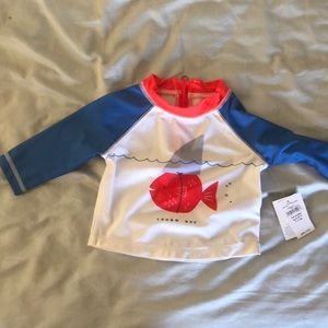 NWT Baby boy rash guard